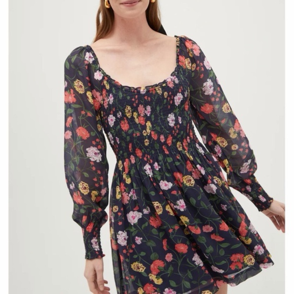 Hill House Home Norah Nap dress in Peony XS